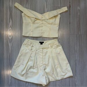 Nasty Gal Butter Yellow Set